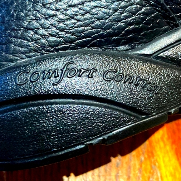 Dr Comfort Diabetic Shoe William Black PEBBLED Leather  MICRO suede LINING Sz 9W - Picture 9 of 10